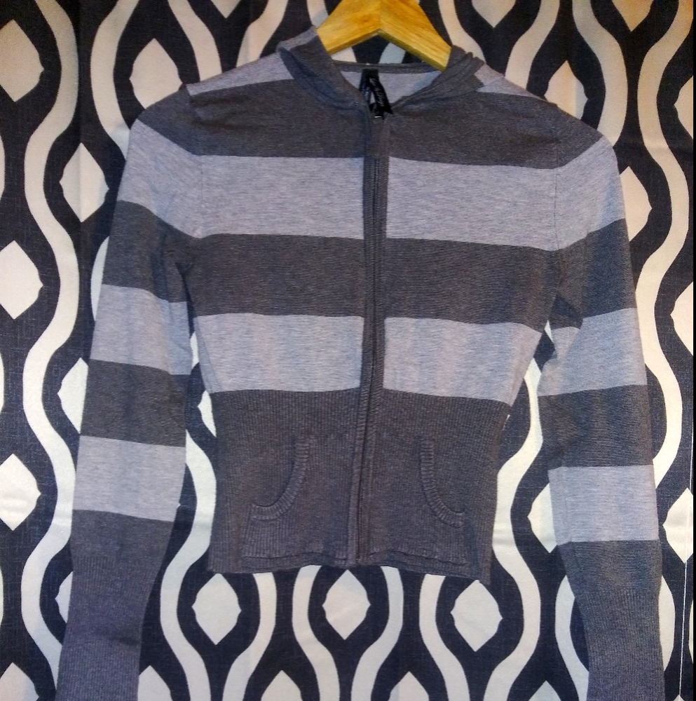 Cropped Zip Sweater Hoodie